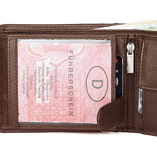 CHARLES RFID Protected Leather Wallet for Men - WILDHORN