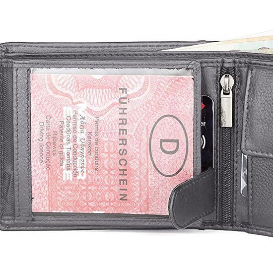 CHARLES RFID Protected Leather Wallet for Men - WILDHORN