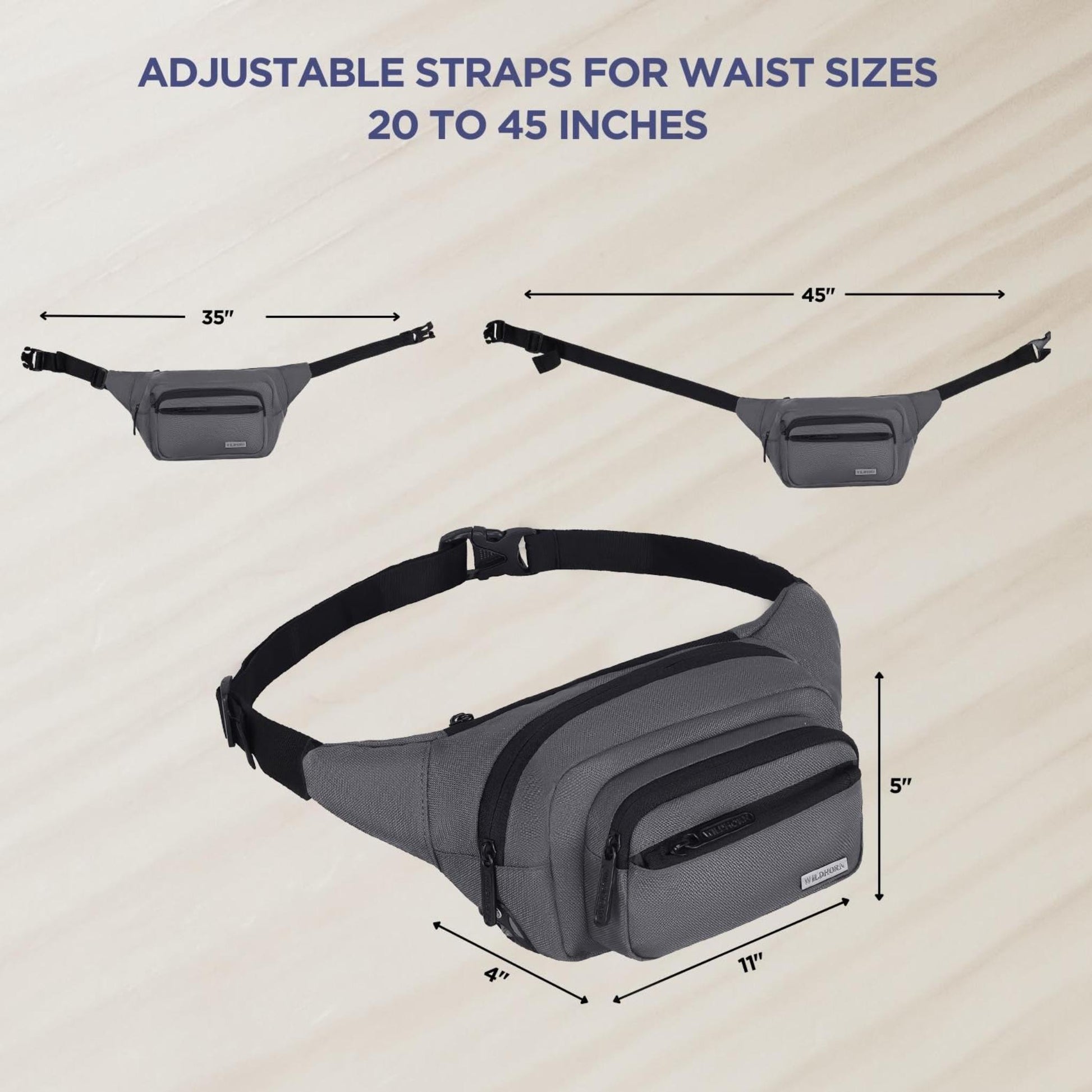 CORTLAND Waist Bag for Men Women - WILDHORN