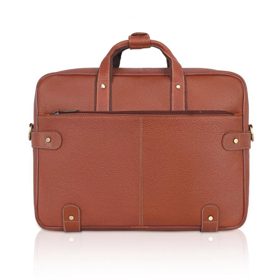 CYRUS Leather Laptop Messenger Bag for Men - WILDHORN