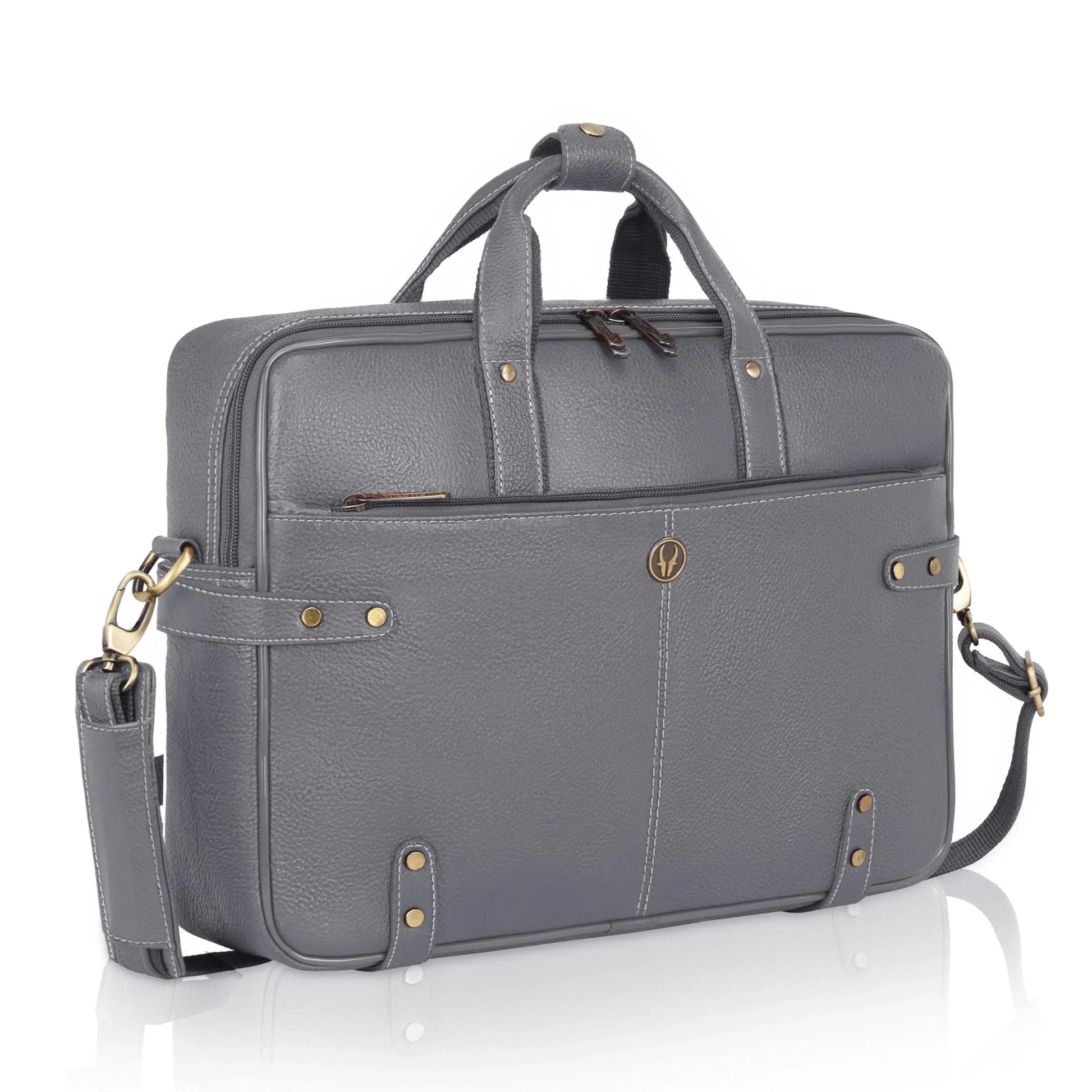 CYRUS Leather Laptop Messenger Bag for Men - WILDHORN