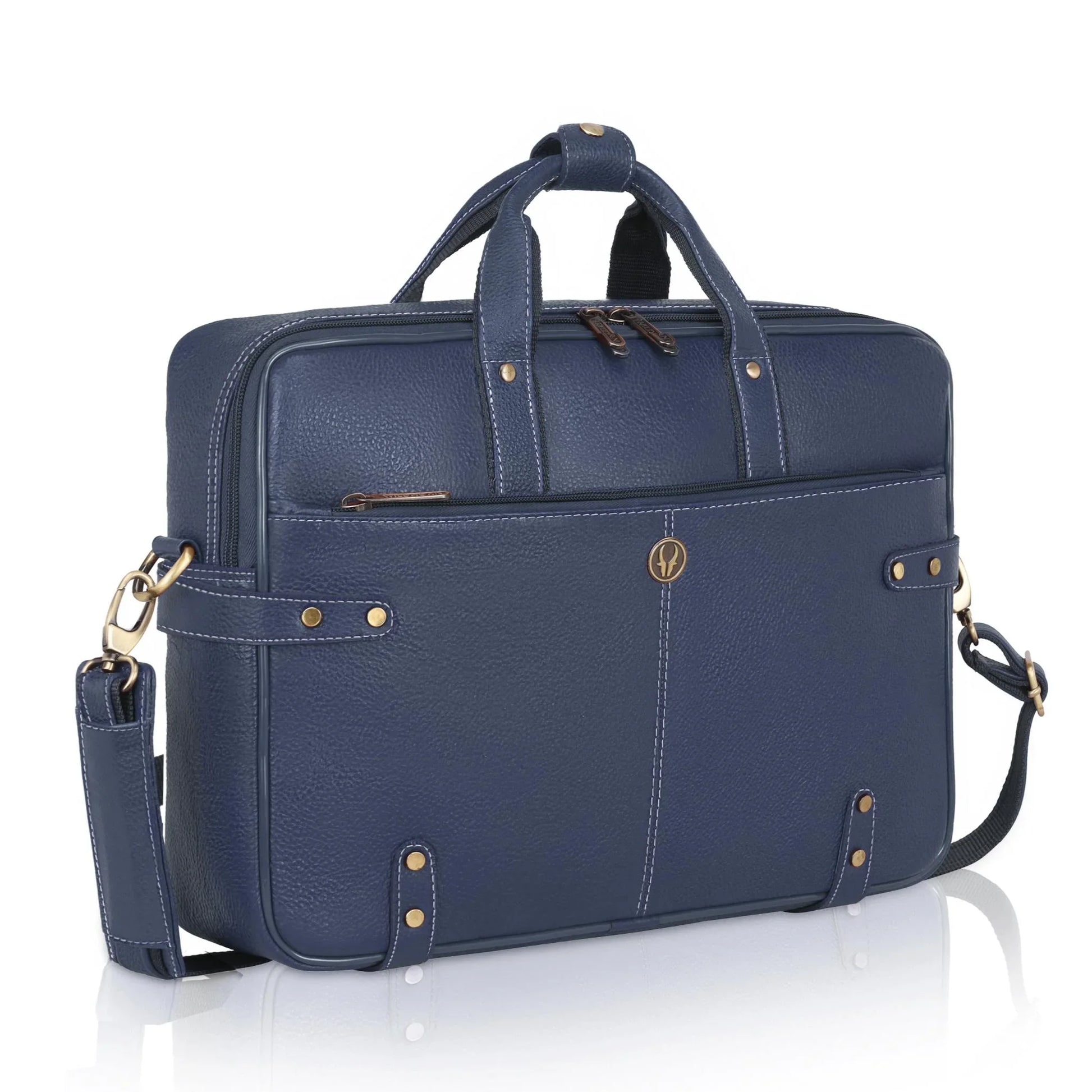 CYRUS Leather Laptop Messenger Bag for Men - WILDHORN