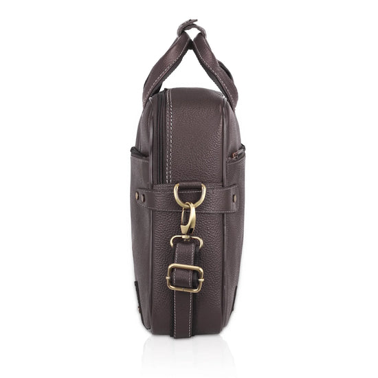 CYRUS Leather Laptop Messenger Bag for Men - WILDHORN
