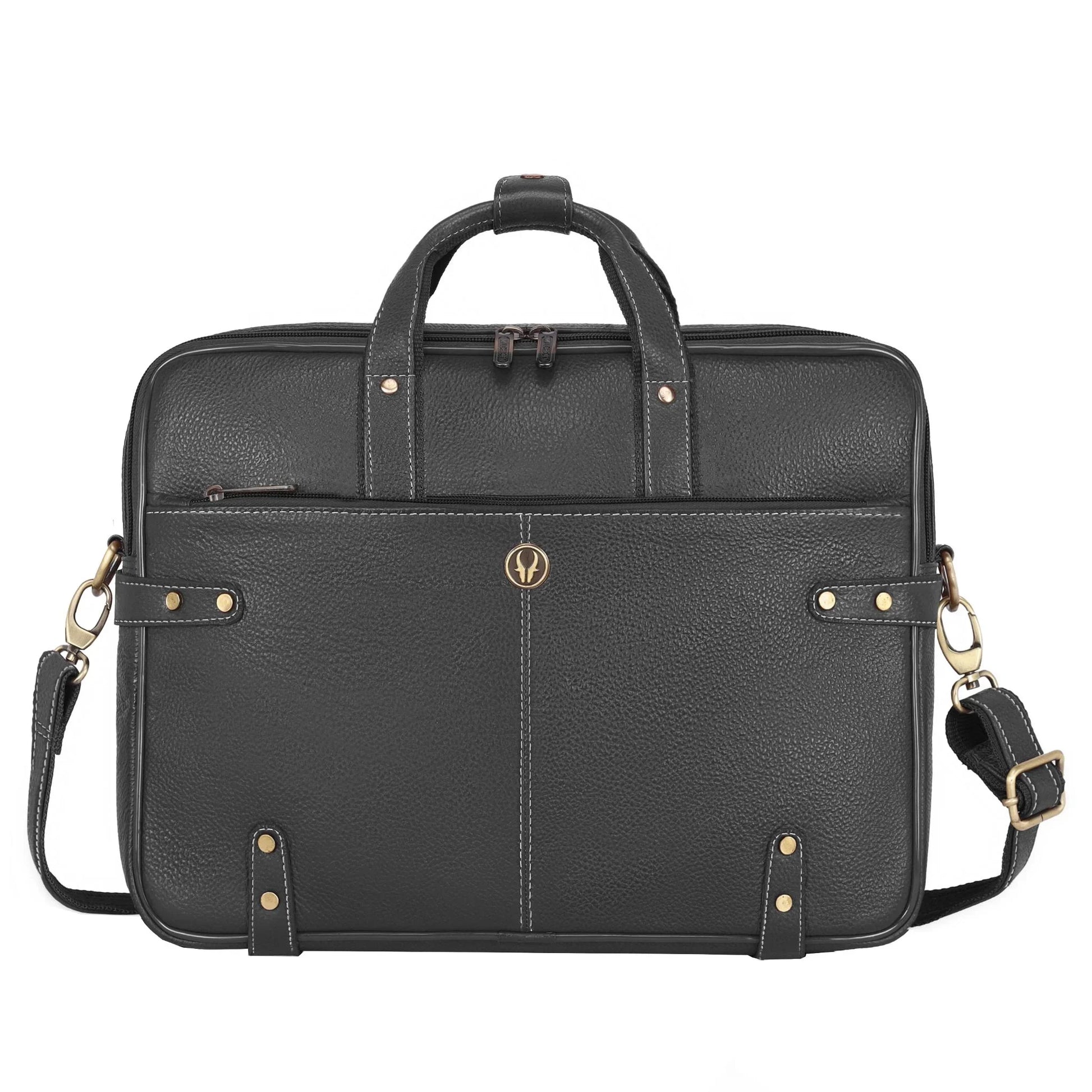 CYRUS Leather Laptop Messenger Bag for Men - WILDHORN