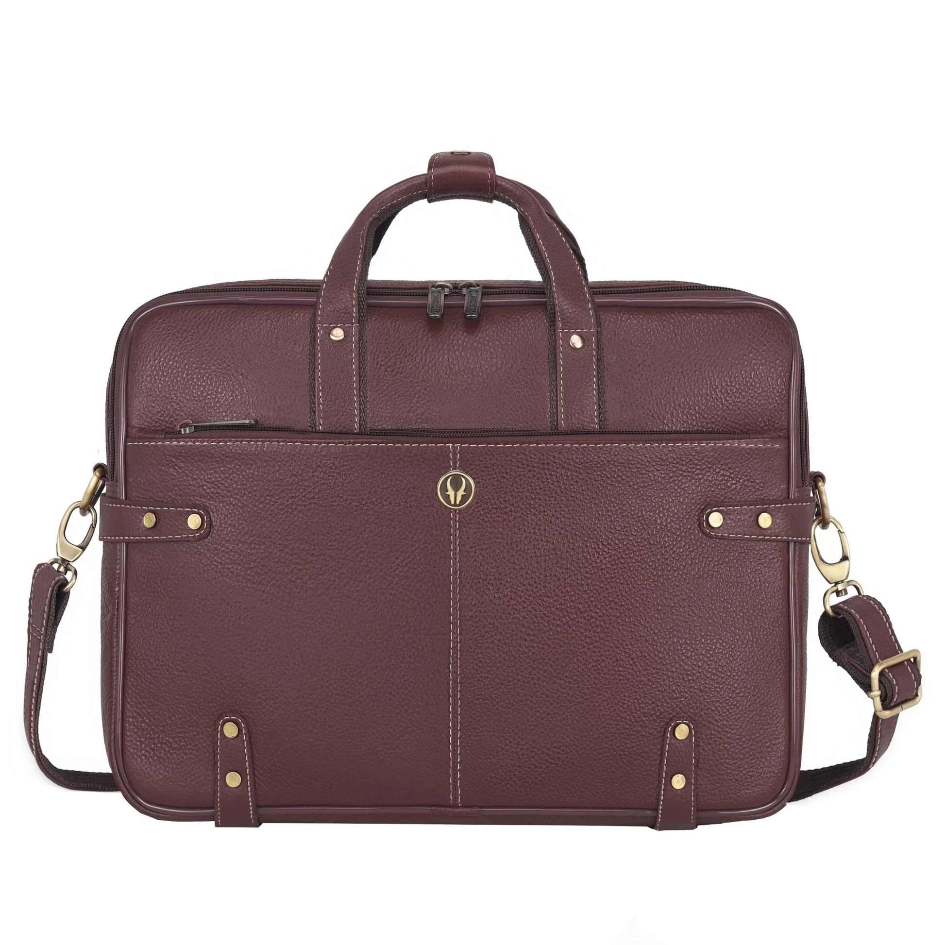 CYRUS Leather Laptop Messenger Bag for Men - WILDHORN