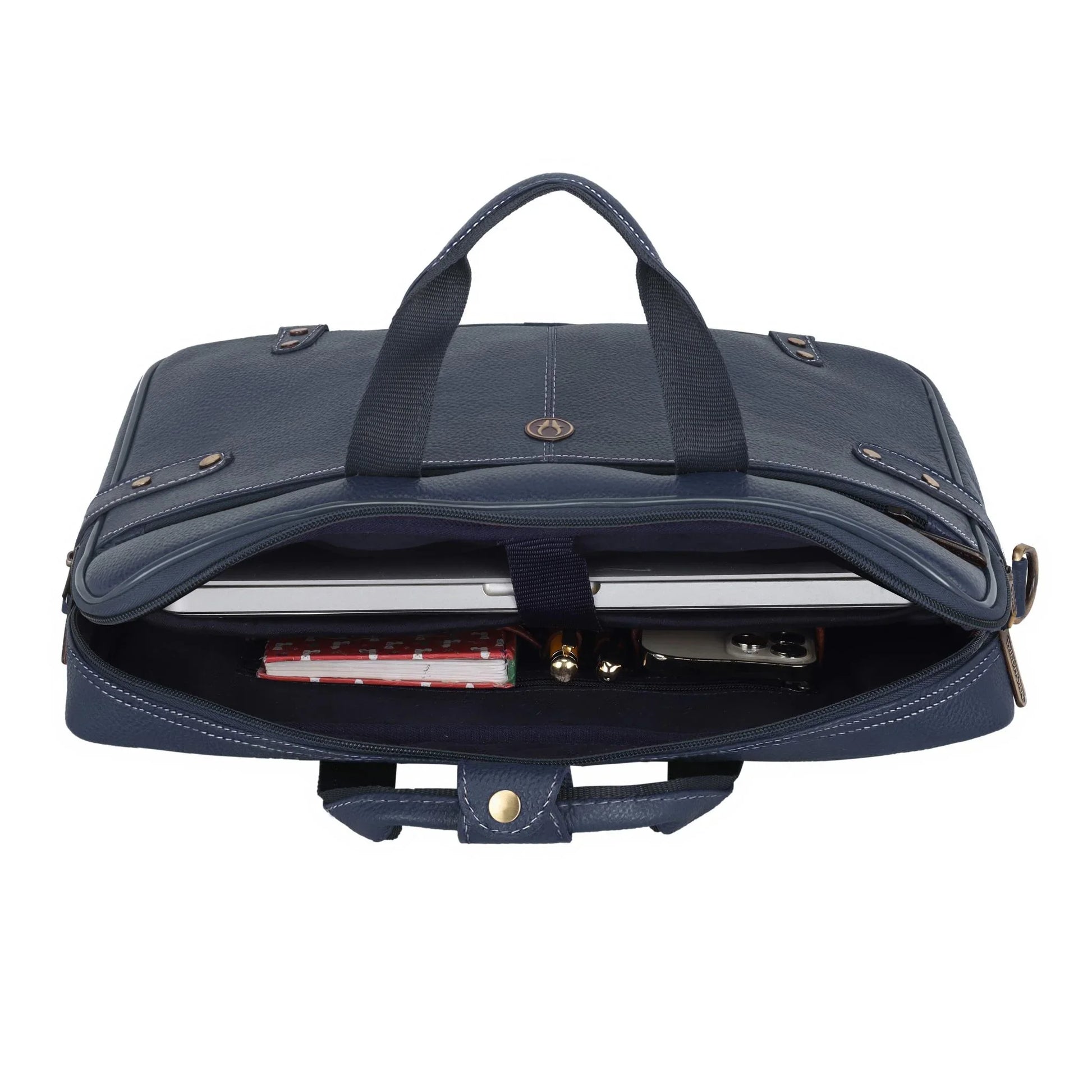 CYRUS Leather Laptop Messenger Bag for Men - WILDHORN