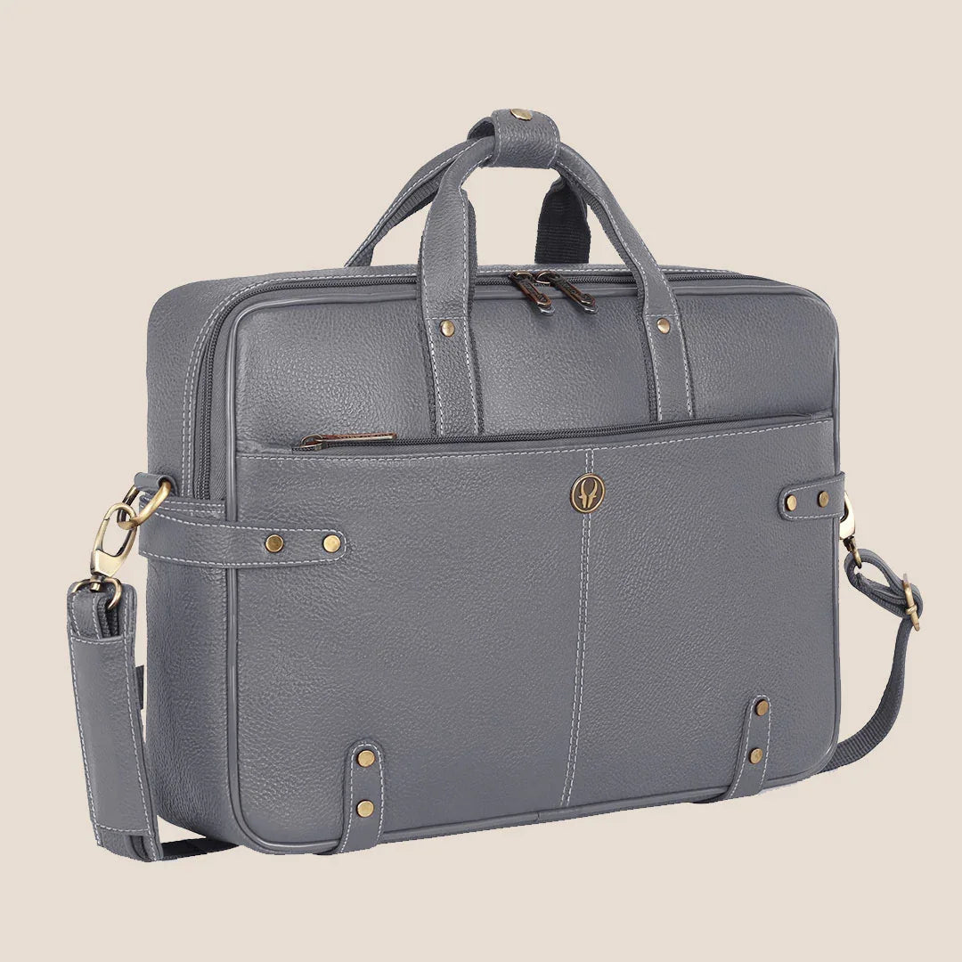 CYRUS Leather Laptop Messenger Bag for Men - WILDHORN