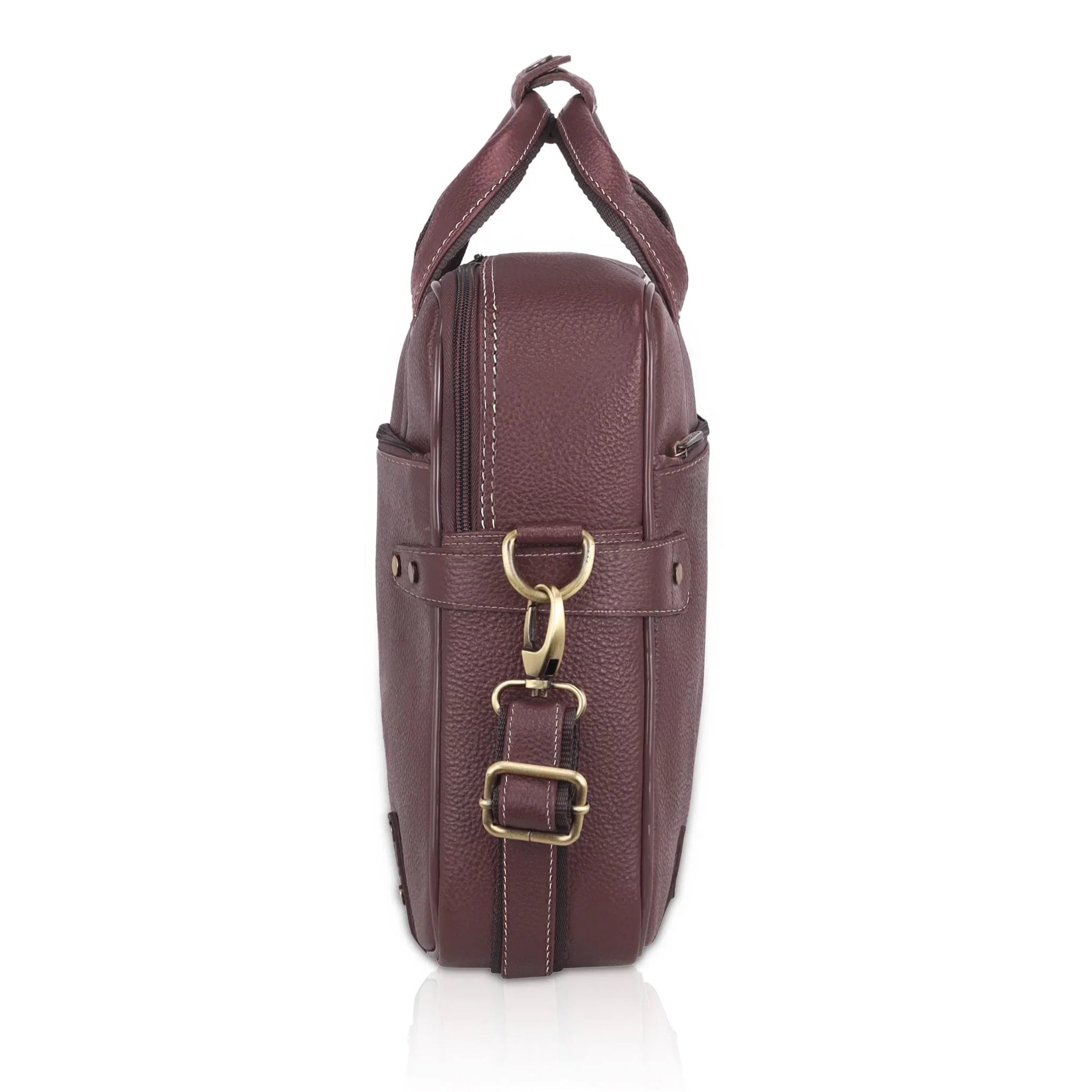 CYRUS Leather Laptop Messenger Bag for Men - WILDHORN