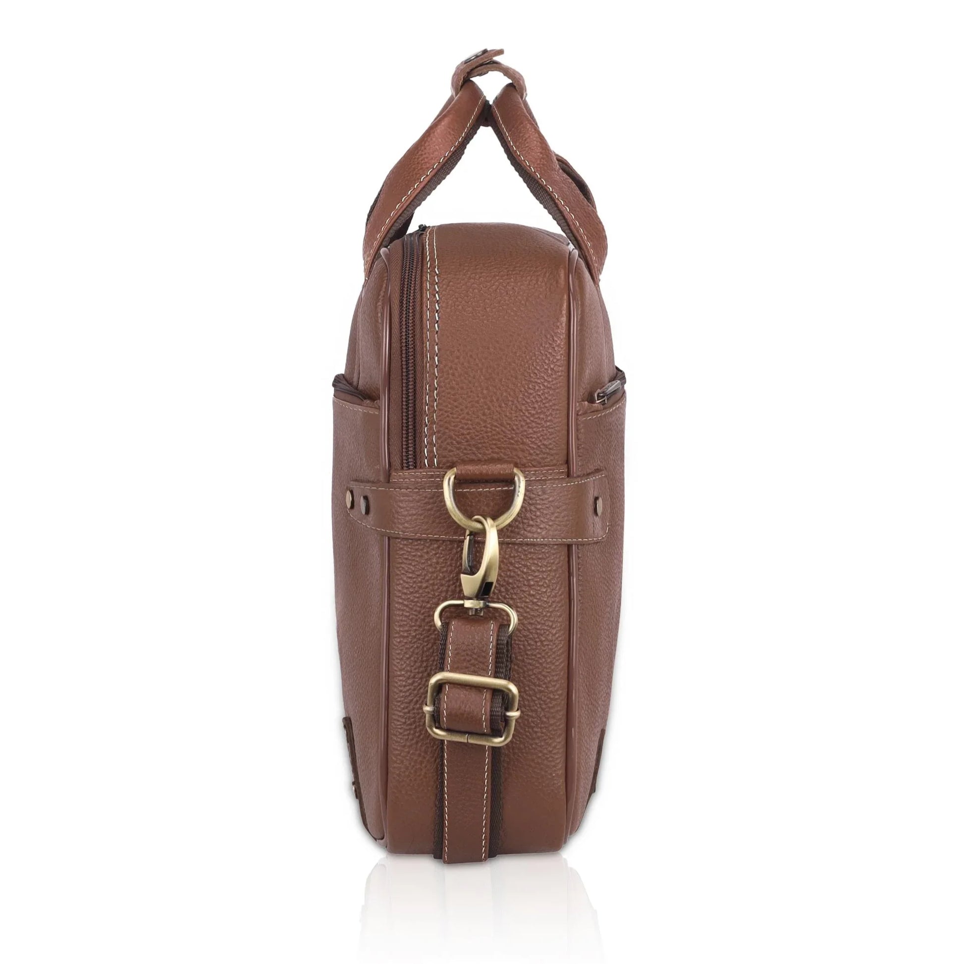 CYRUS Leather Laptop Messenger Bag for Men - WILDHORN