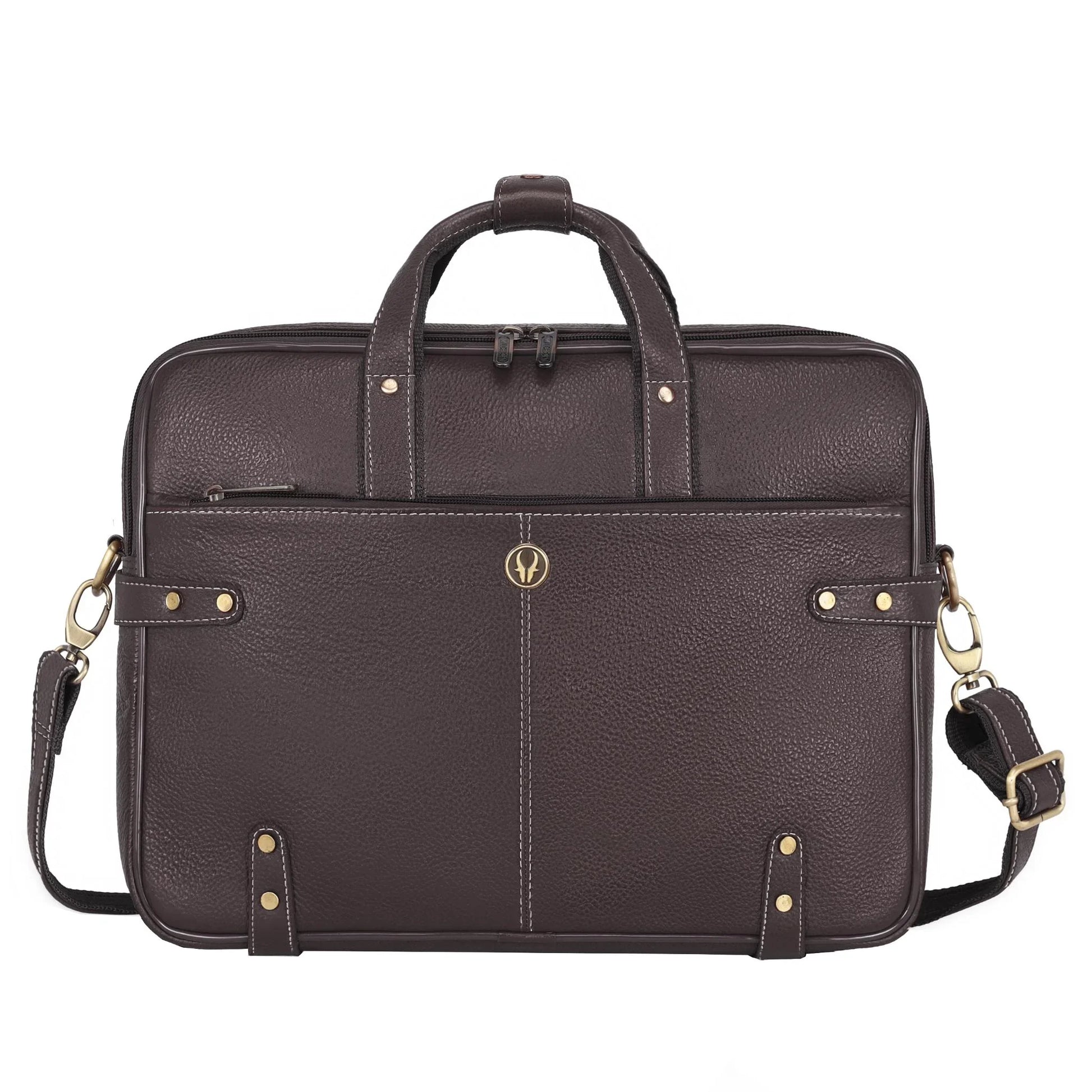 CYRUS Leather Laptop Messenger Bag for Men - WILDHORN