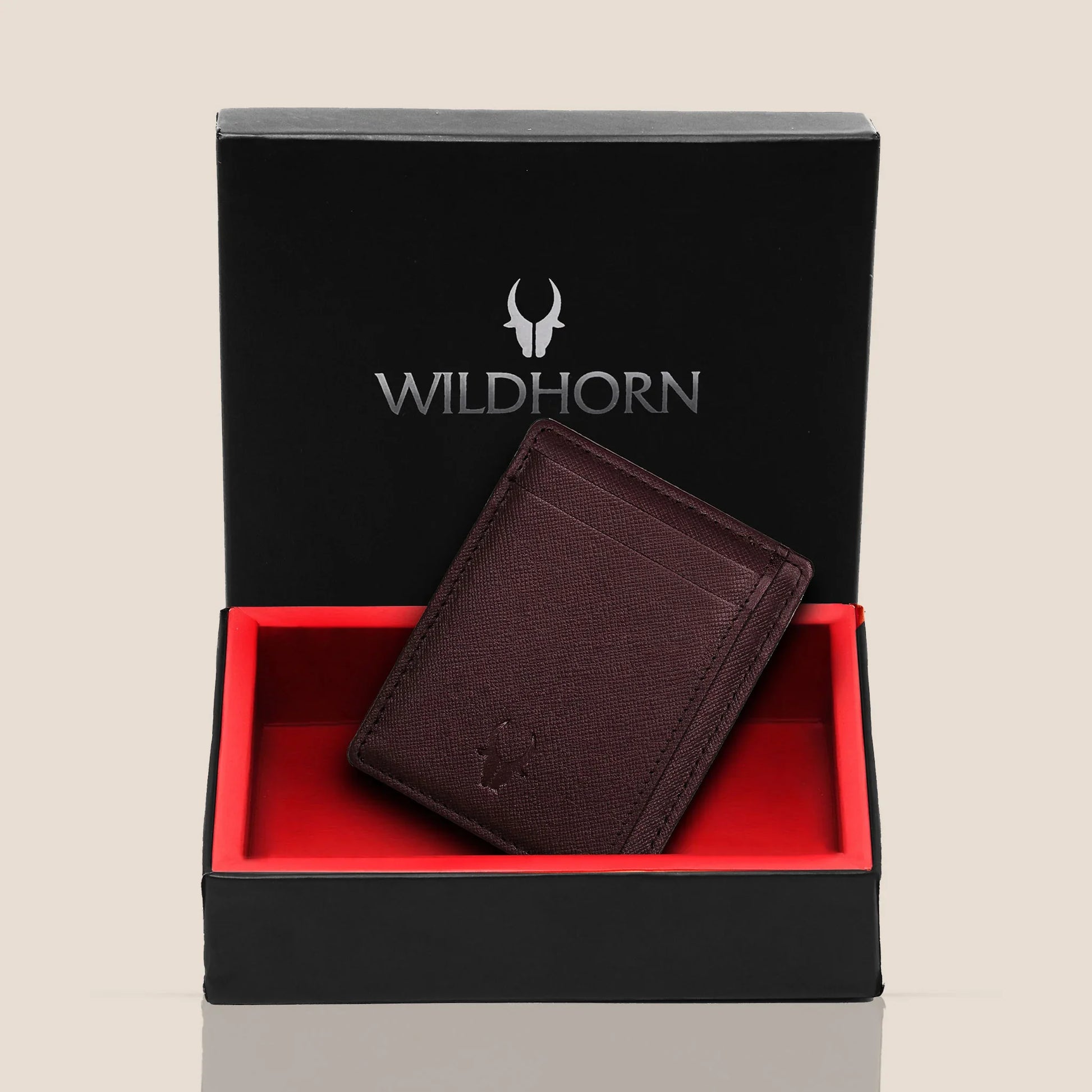 DALLAS RFID Protected Leather Card Holder for Men - WILDHORN