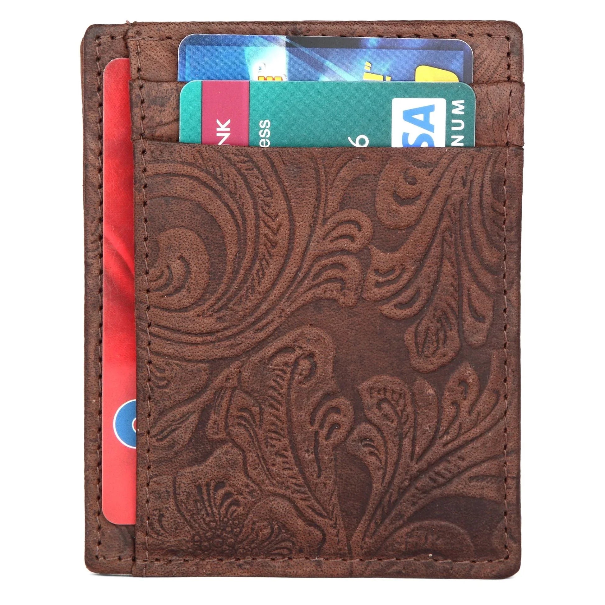 DALLAS RFID Protected Leather Card Holder for Men - WILDHORN