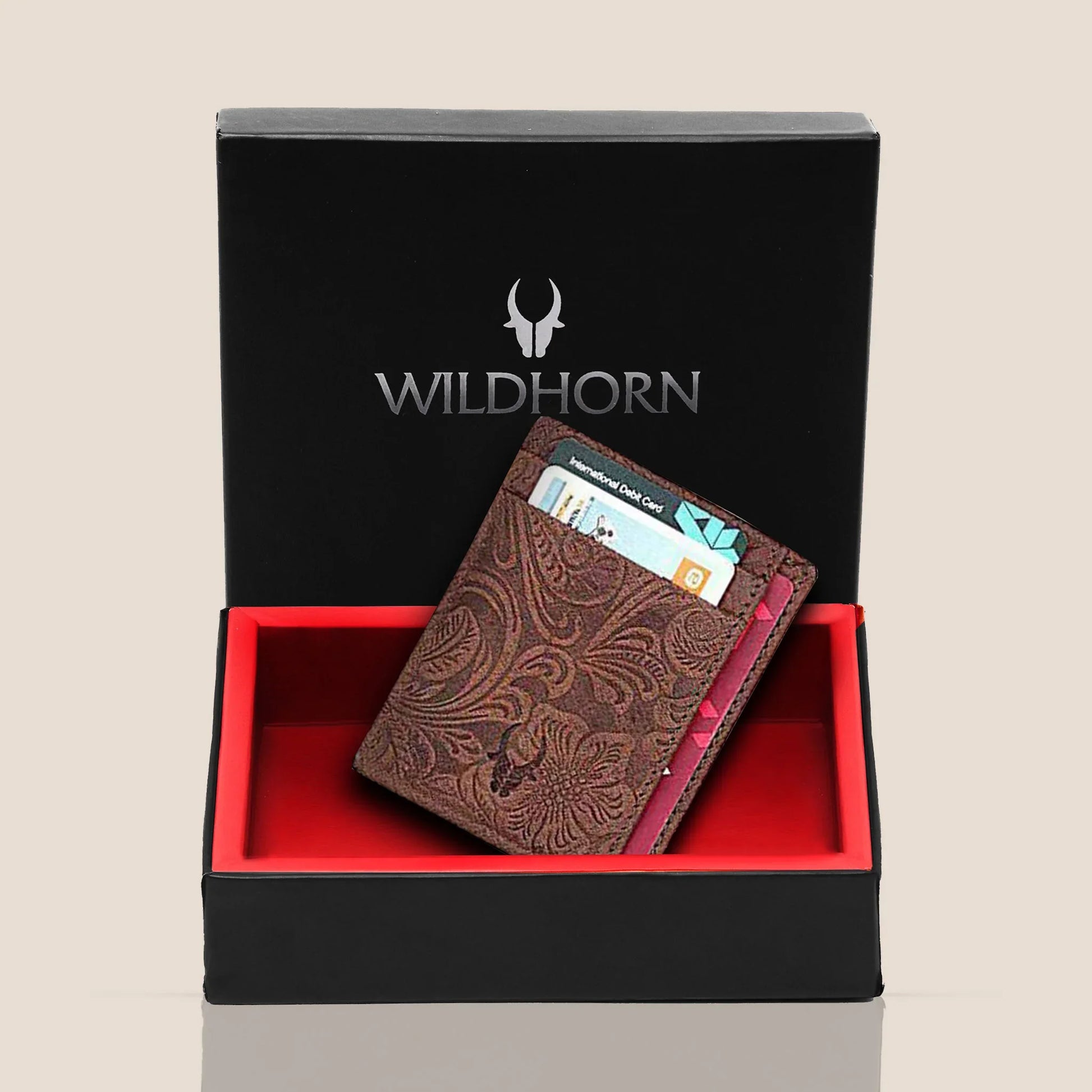 DALLAS RFID Protected Leather Card Holder for Men - WILDHORN