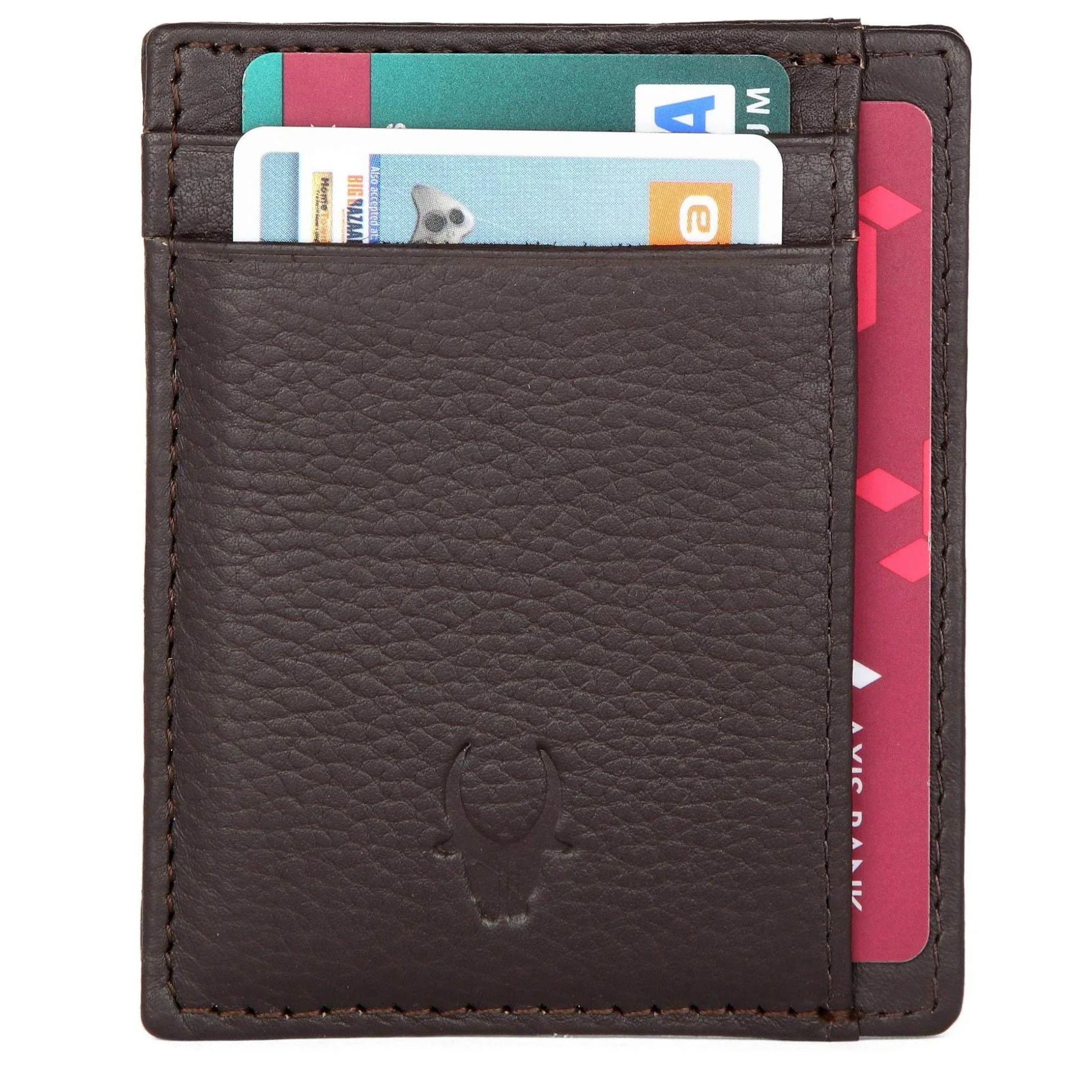 DALLAS RFID Protected Leather Card Holder for Men - WILDHORN