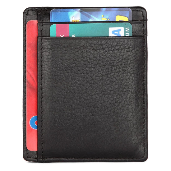 DALLAS RFID Protected Leather Card Holder for Men - WILDHORN