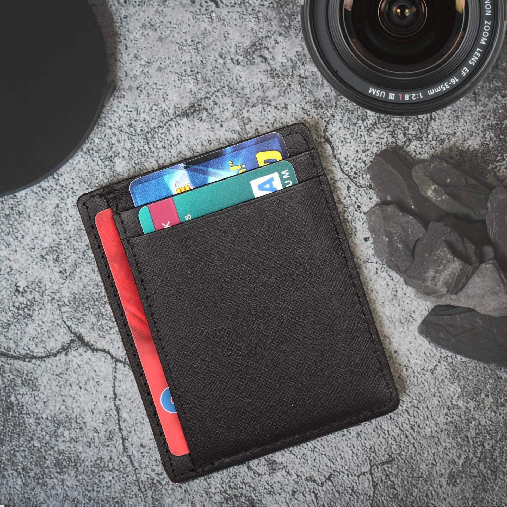 DALLAS RFID Protected Leather Card Holder for Men - WILDHORN