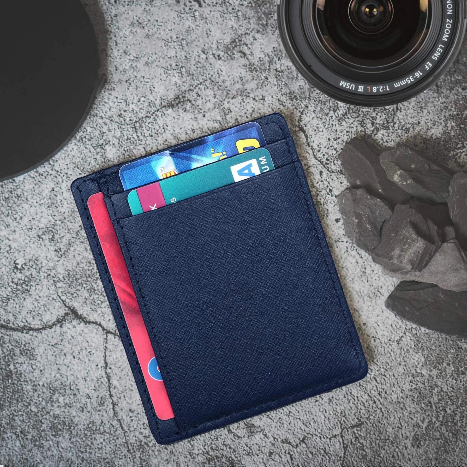 DALLAS RFID Protected Leather Card Holder for Men - WILDHORN