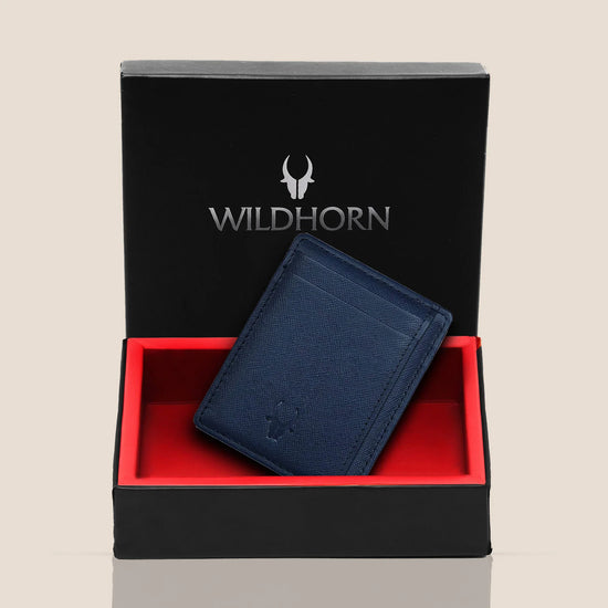 DALLAS RFID Protected Leather Card Holder for Men - WILDHORN