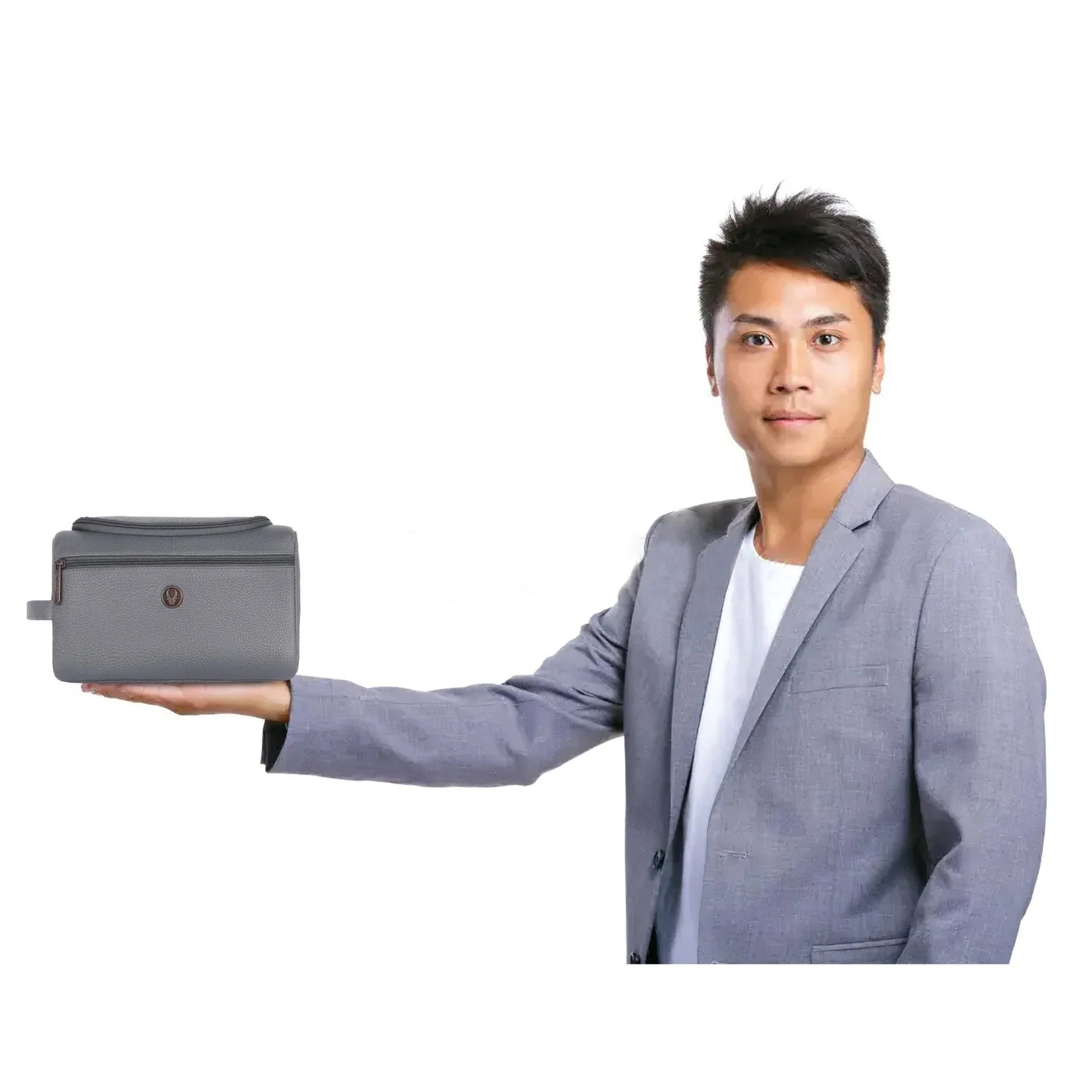 DELTA Leather Toiletry Bag For Men & Women - WILDHORN