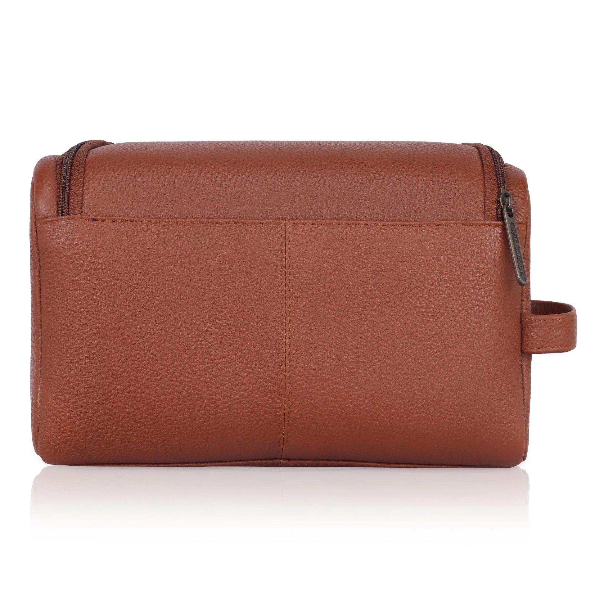 DELTA Leather Toiletry Bag For Men & Women - WILDHORN