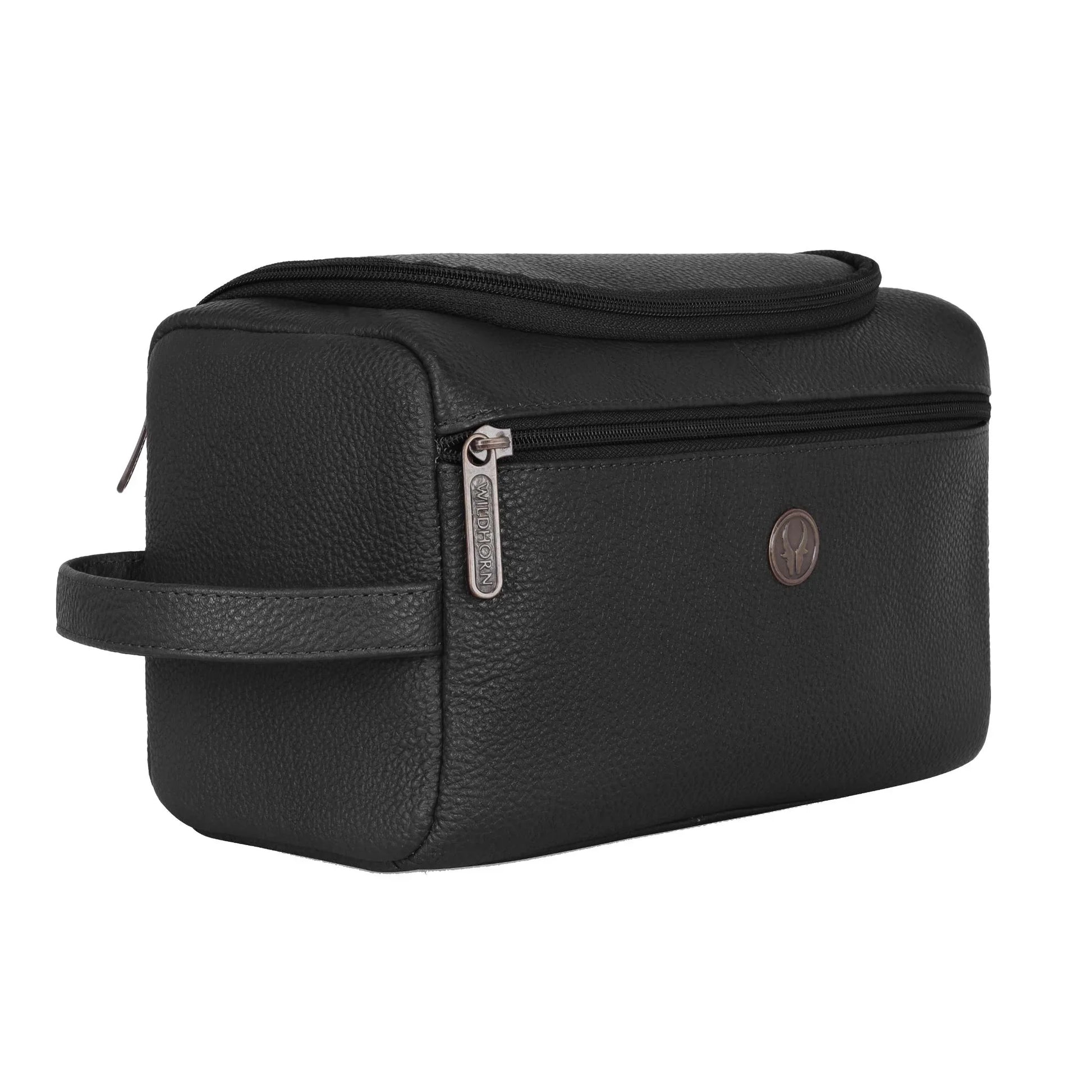 DELTA Leather Toiletry Bag For Men & Women - WILDHORN
