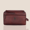 DELTA Leather Toiletry Bag For Men & Women - WILDHORN