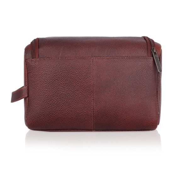 DELTA Leather Toiletry Bag For Men & Women - WILDHORN