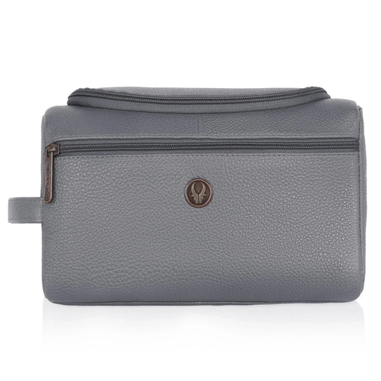 DELTA Leather Toiletry Bag For Men & Women - WILDHORN