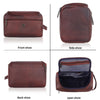 DELTA Leather Toiletry Bag For Men & Women - WILDHORN