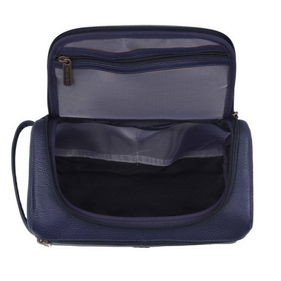 DELTA Leather Toiletry Bag For Men & Women - WILDHORN