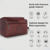 DELTA Leather Toiletry Bag For Men & Women - WILDHORN