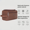 DELTA Leather Toiletry Bag For Men & Women - WILDHORN