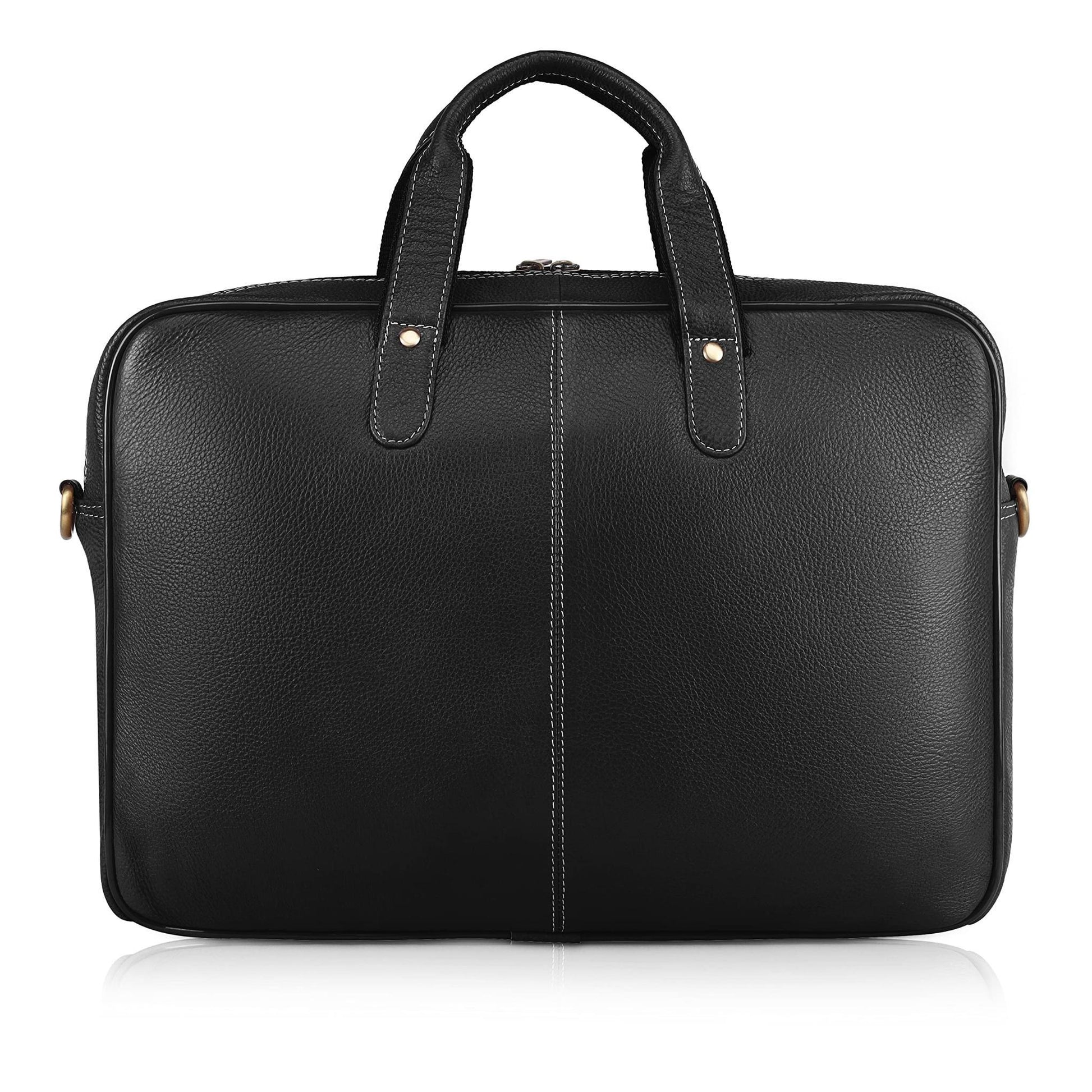 DORCHESTER Leather Laptop Messenger Bag for Men - WILDHORN