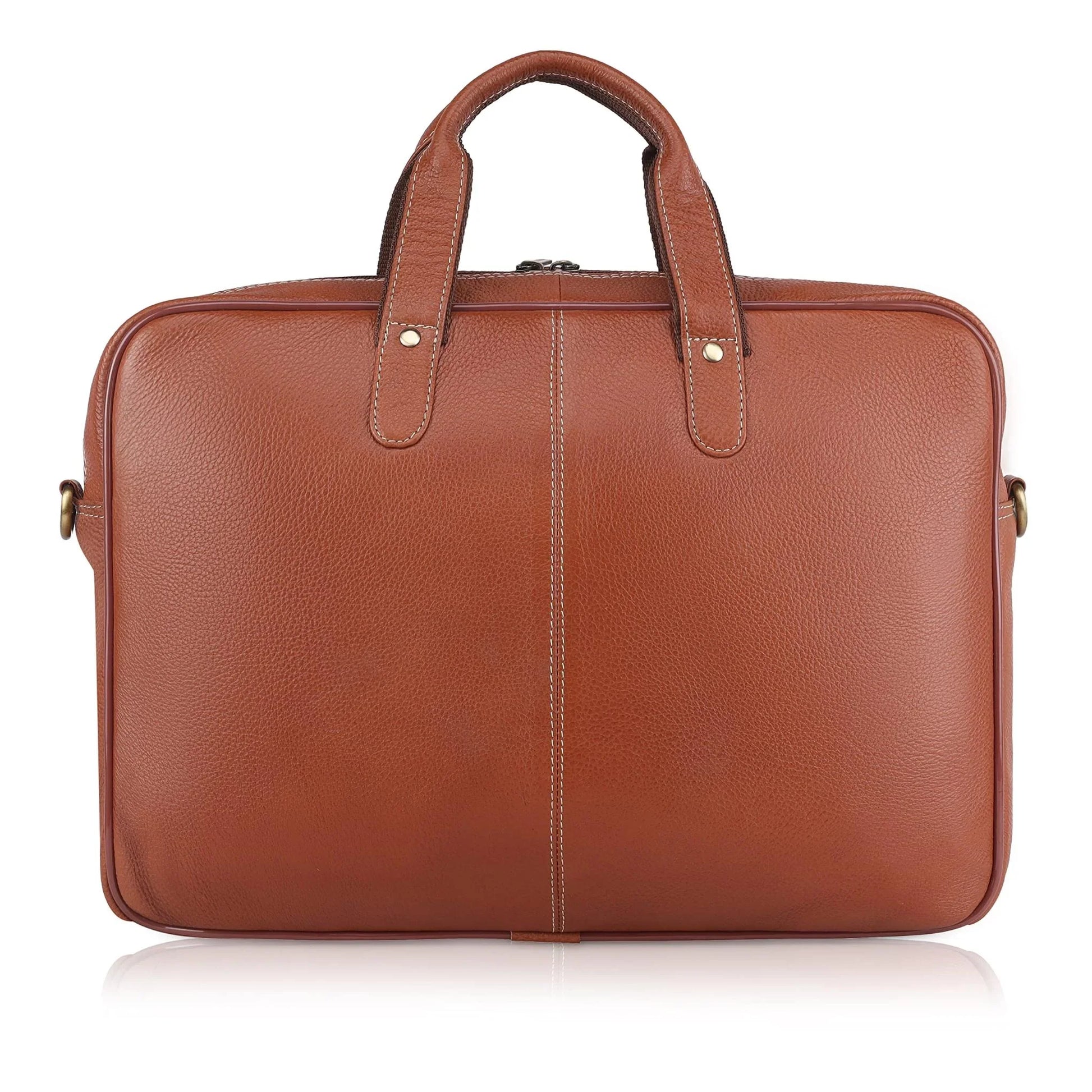 DORCHESTER Leather Laptop Messenger Bag for Men - WILDHORN