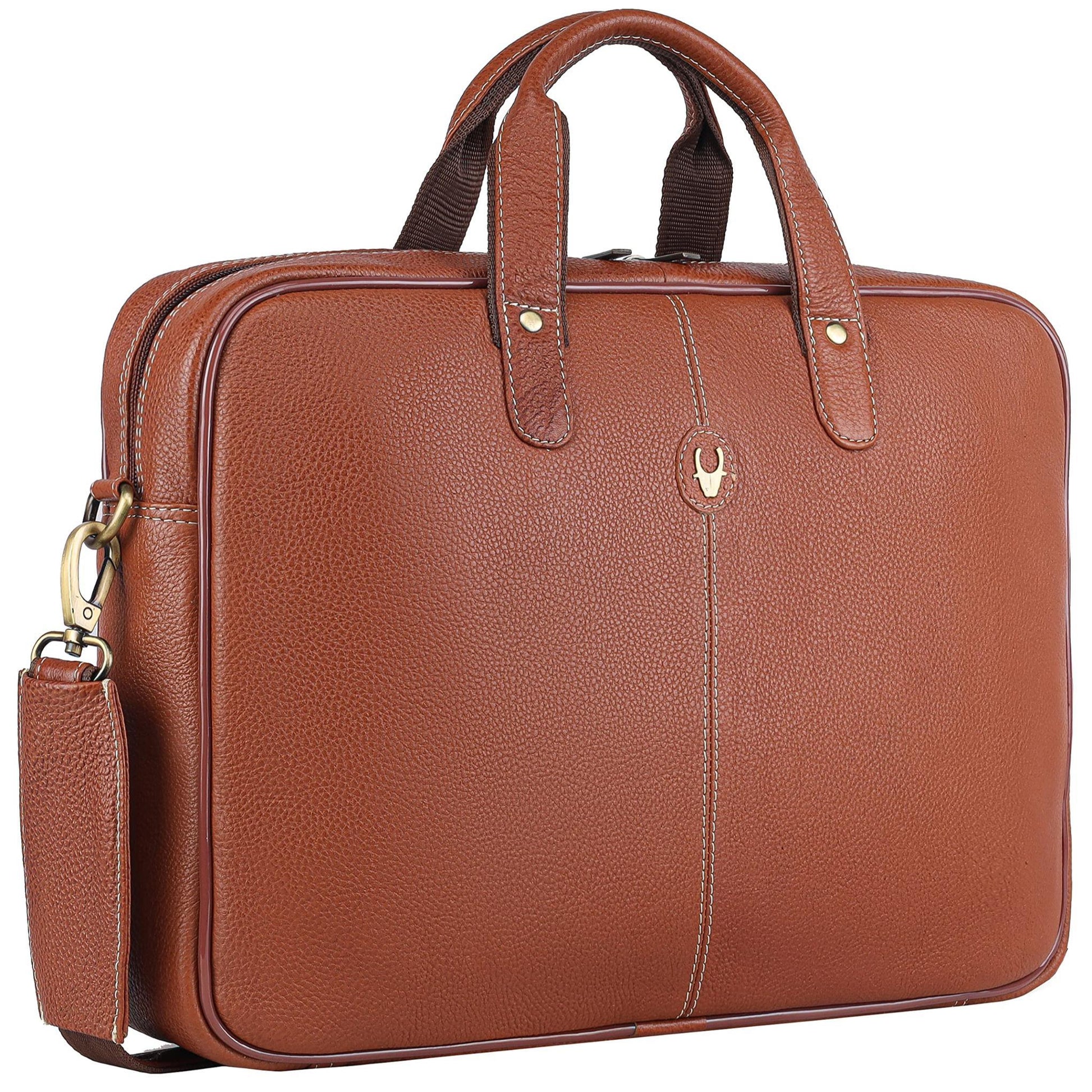 DORCHESTER Leather Laptop Messenger Bag for Men - WILDHORN