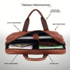 DORCHESTER Leather Laptop Messenger Bag for Men - WILDHORN