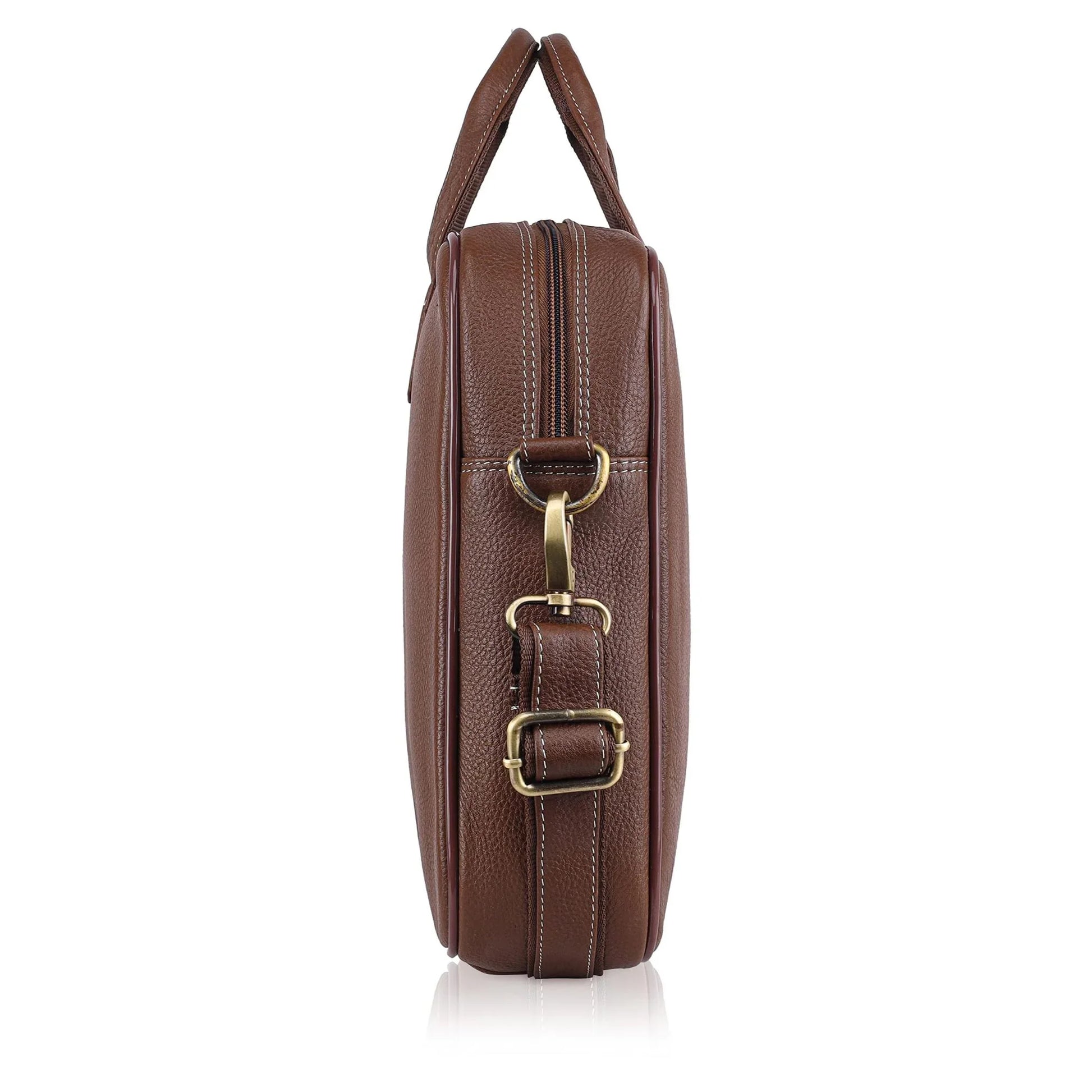 DORCHESTER Leather Laptop Messenger Bag for Men - WILDHORN