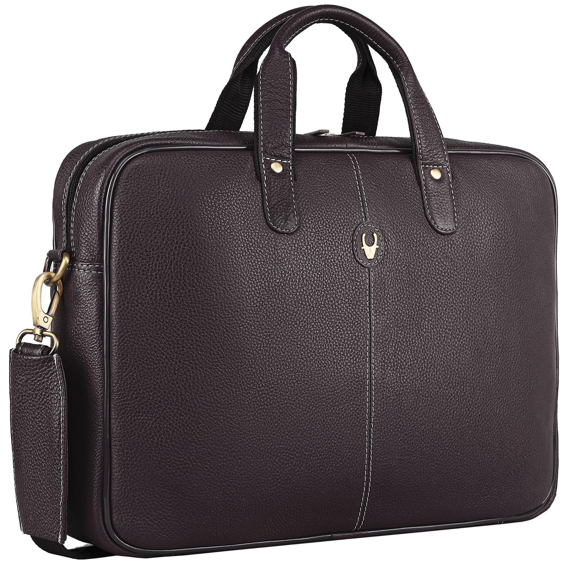 DORCHESTER Leather Laptop Messenger Bag for Men - WILDHORN