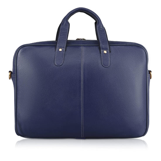 DORCHESTER Leather Laptop Messenger Bag for Men - WILDHORN