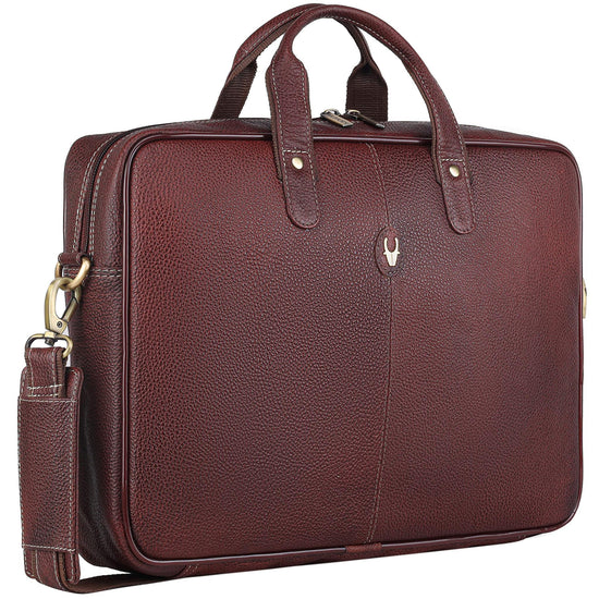 DORCHESTER Leather Laptop Messenger Bag for Men - WILDHORN