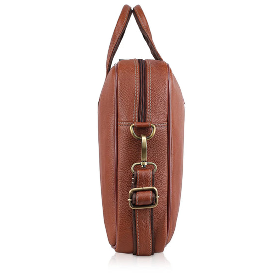 DORCHESTER Leather Laptop Messenger Bag for Men - WILDHORN