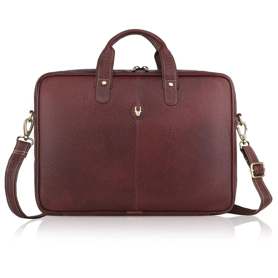 DORCHESTER Leather Laptop Messenger Bag for Men - WILDHORN