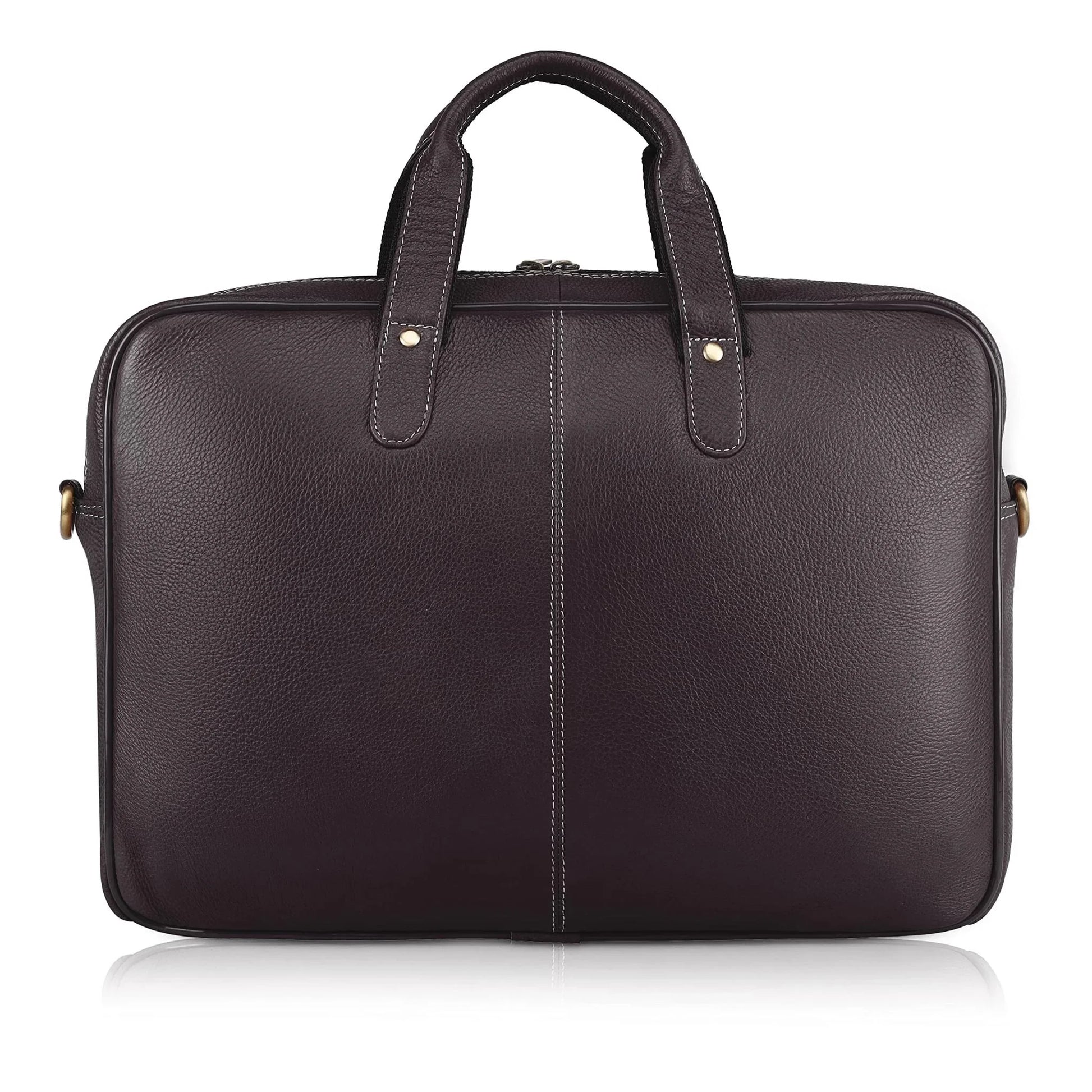 DORCHESTER Leather Laptop Messenger Bag for Men - WILDHORN