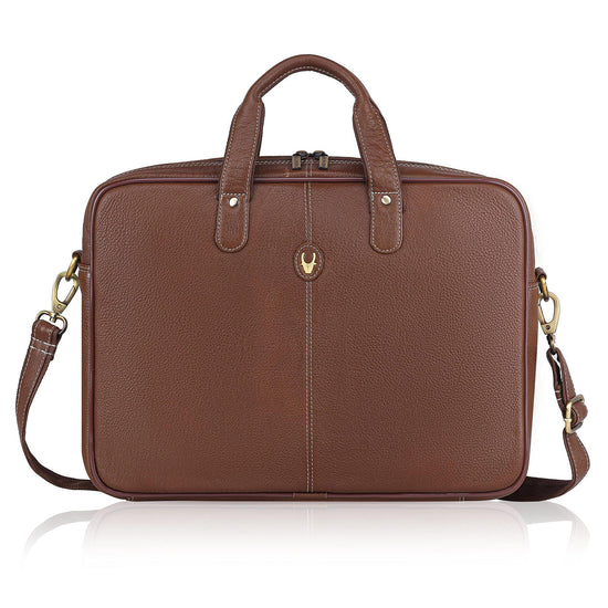 DORCHESTER Leather Laptop Messenger Bag for Men - WILDHORN