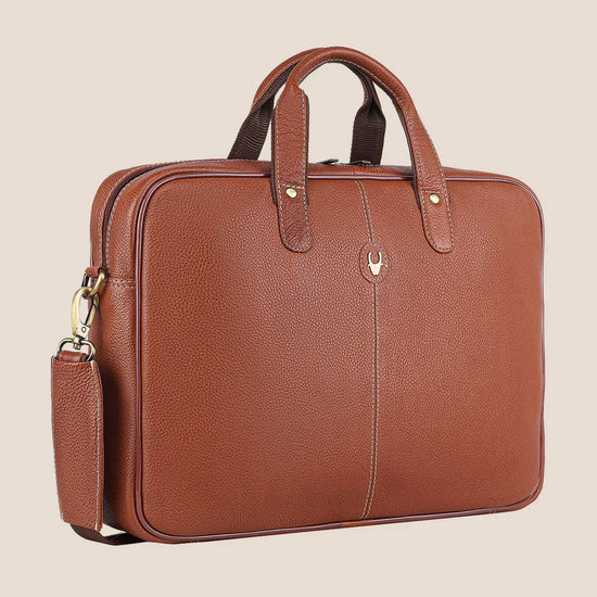 DORCHESTER Leather Laptop Messenger Bag for Men - WILDHORN
