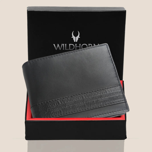 EDMONTON RFID Protected Leather Wallet for Men - WILDHORN