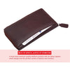 ETHAN RFID Protected Maroon Leather Passport Holder for Men & Women - WILDHORN