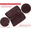 ETHAN RFID Protected Maroon Leather Passport Holder for Men & Women - WILDHORN