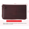 ETHAN RFID Protected Maroon Leather Passport Holder for Men & Women - WILDHORN