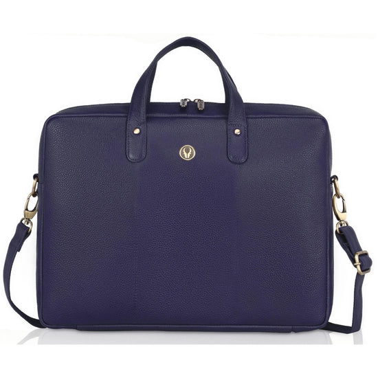 EVANDER Leather Laptop Messenger Bag for Men - WILDHORN